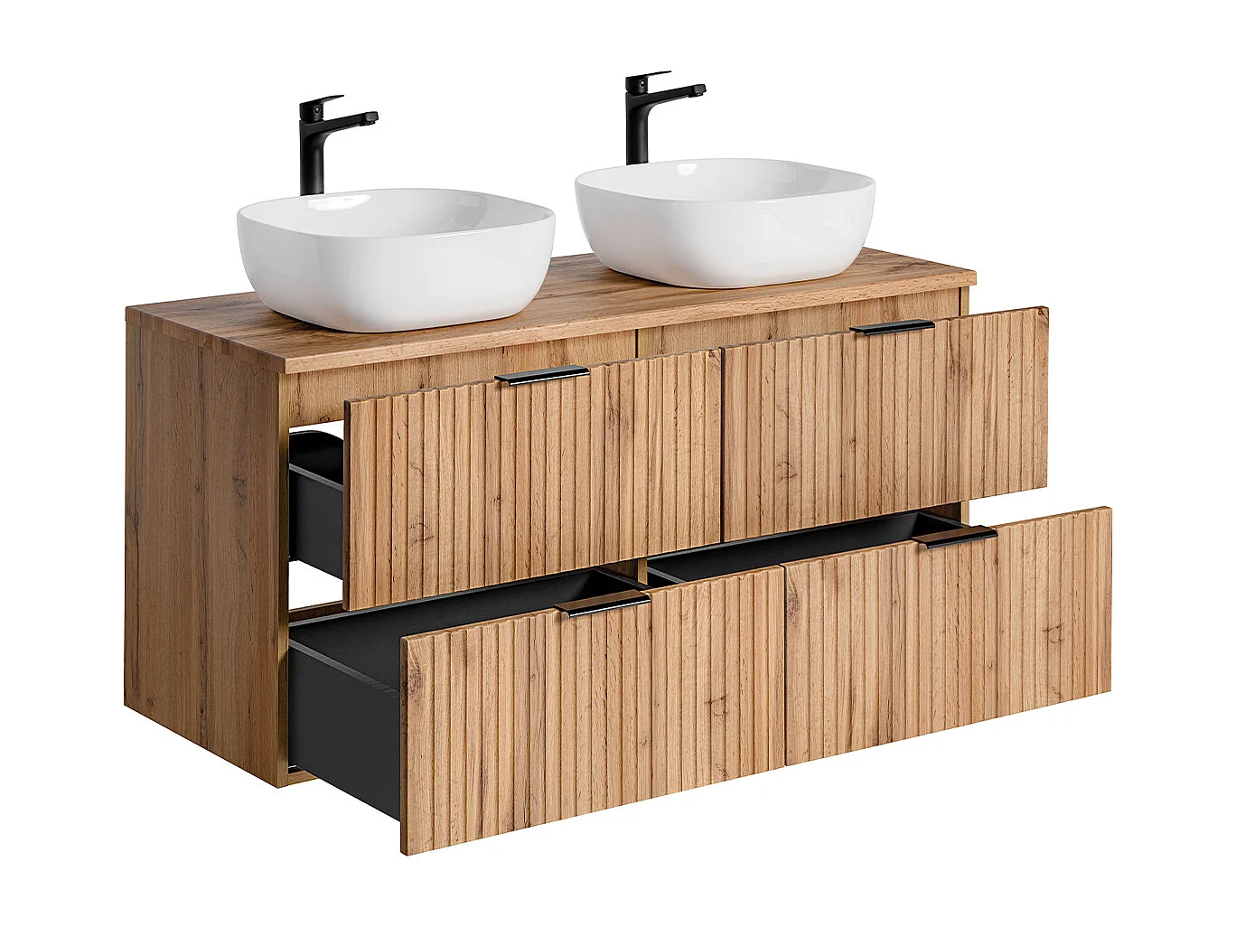 Mueble doble lavabo 120cm Adriel Madera