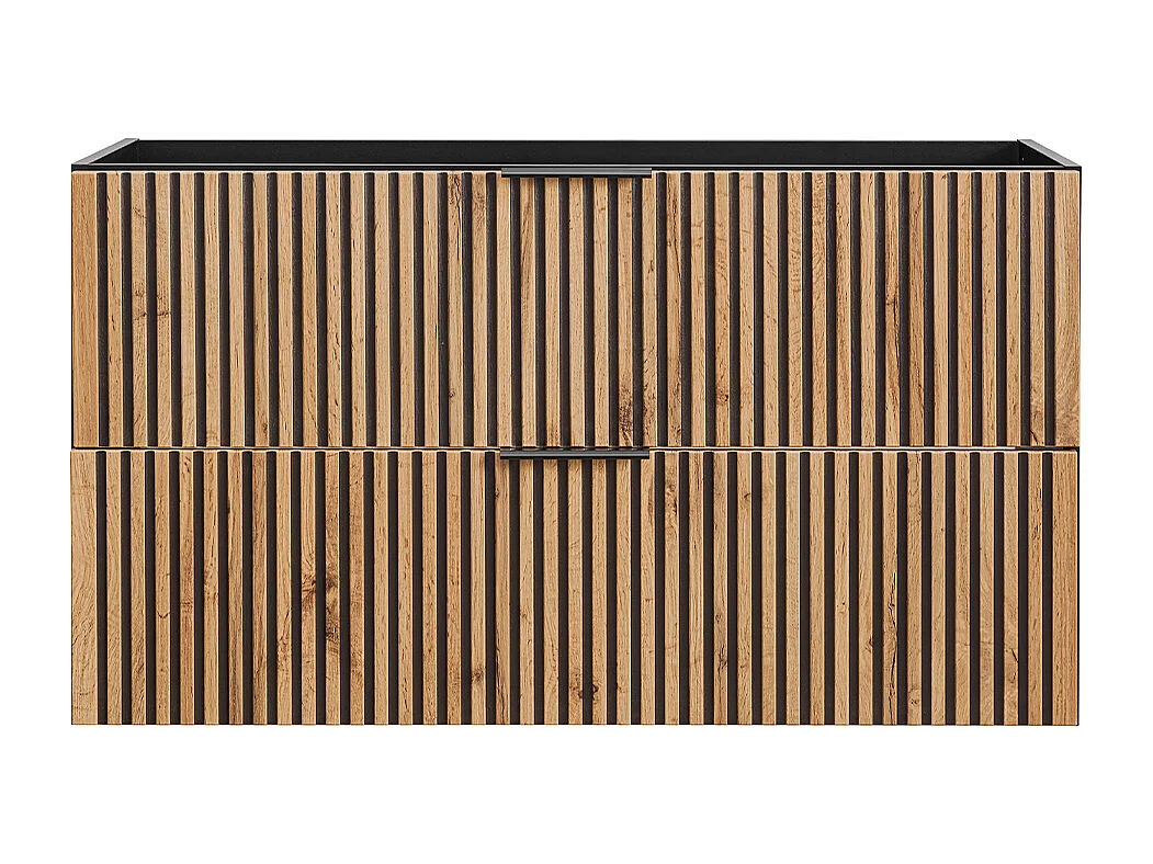 Gaia wastafelonderbouw 100cm Hout en Zwart