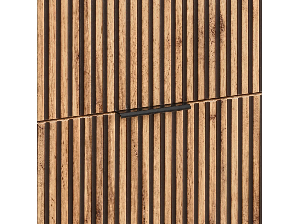 Gaia wastafelonderbouw 100cm Hout en Zwart