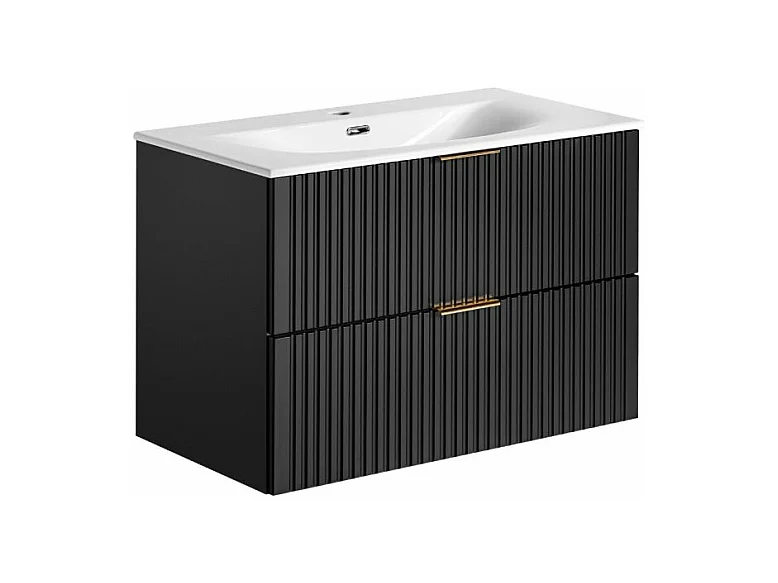 Meuble sous-vasque 80cm Adriel Noir