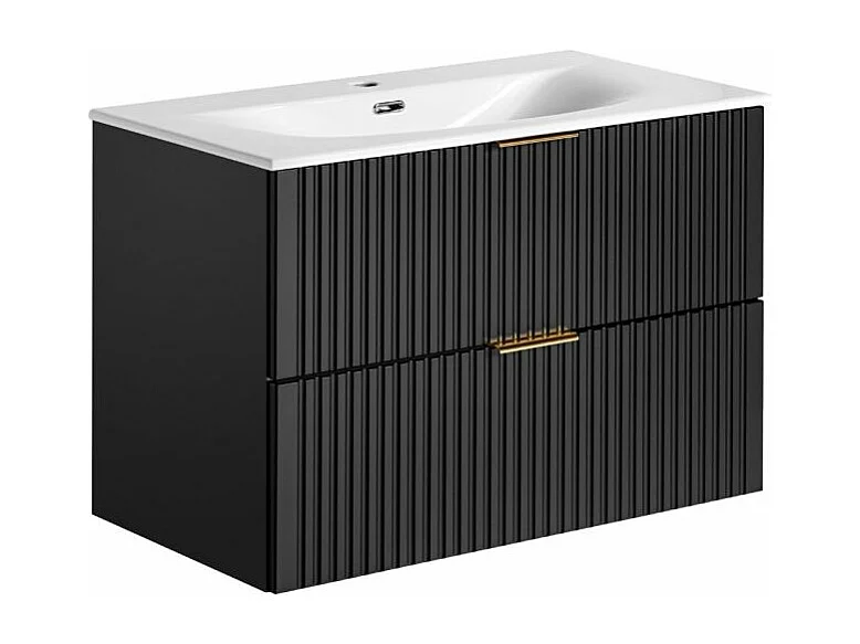 Meuble sous-vasque 80cm Adriel Noir