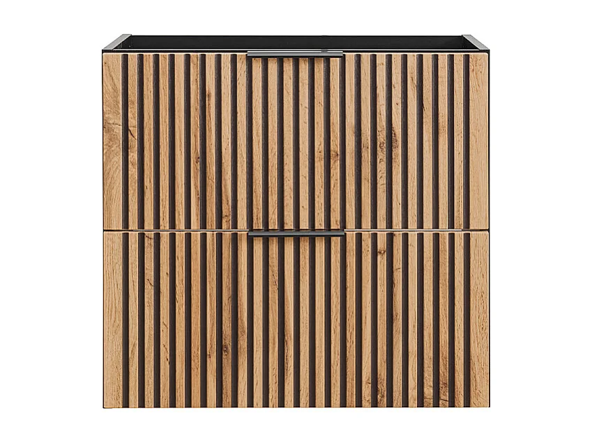 Mobile bagno senza lavabo Gaia marrone e nero 60cm