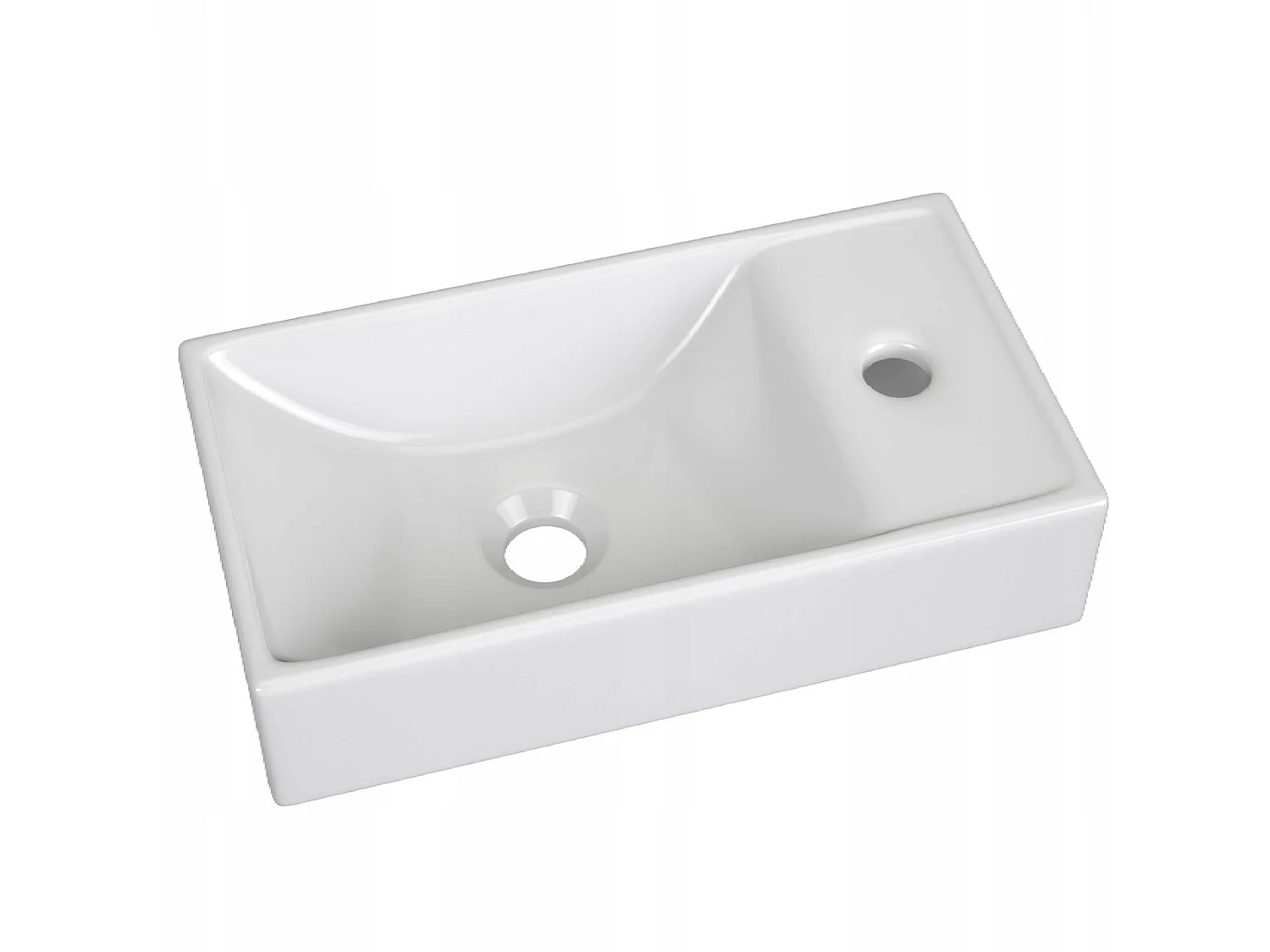 Szafka pod umywalkę 40 cm, 1 drzwi, Adriel, biała
