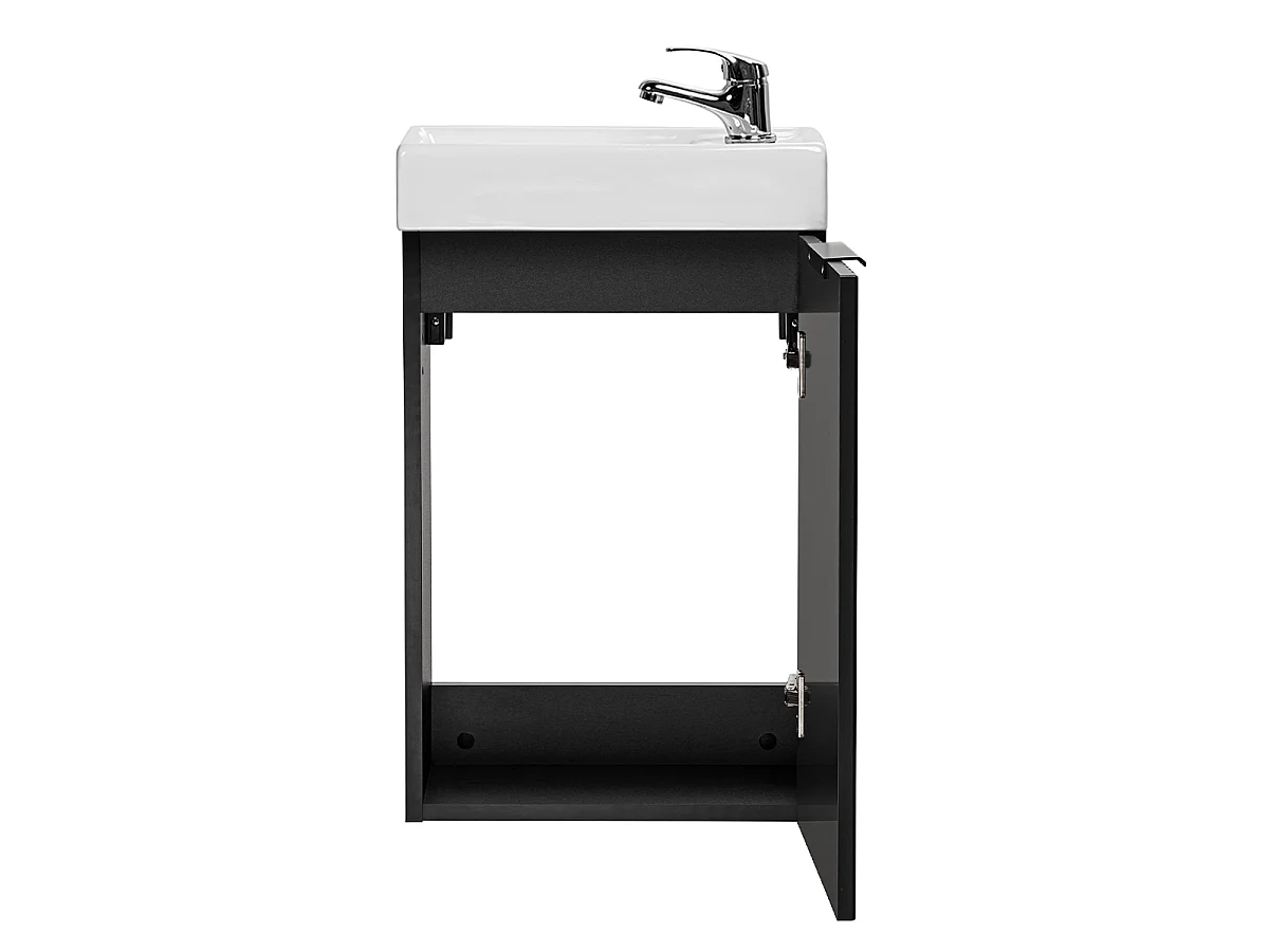 Handwasbak 40cm 1 deurs Adriel Zwart