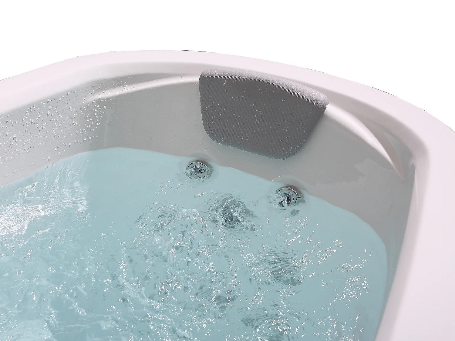 Bañera de hidromasaje para 2 personas SAMOA II blanco - 16 jets - Ancho 210 x Prof. 110 x Alt. 78 cm