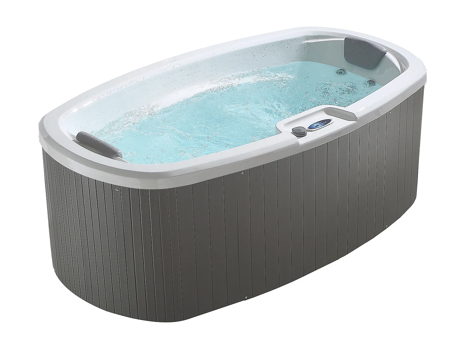 Bañera de hidromasaje para 2 personas SAMOA II blanco - 16 jets - Ancho 210 x Prof. 110 x Alt. 78 cm