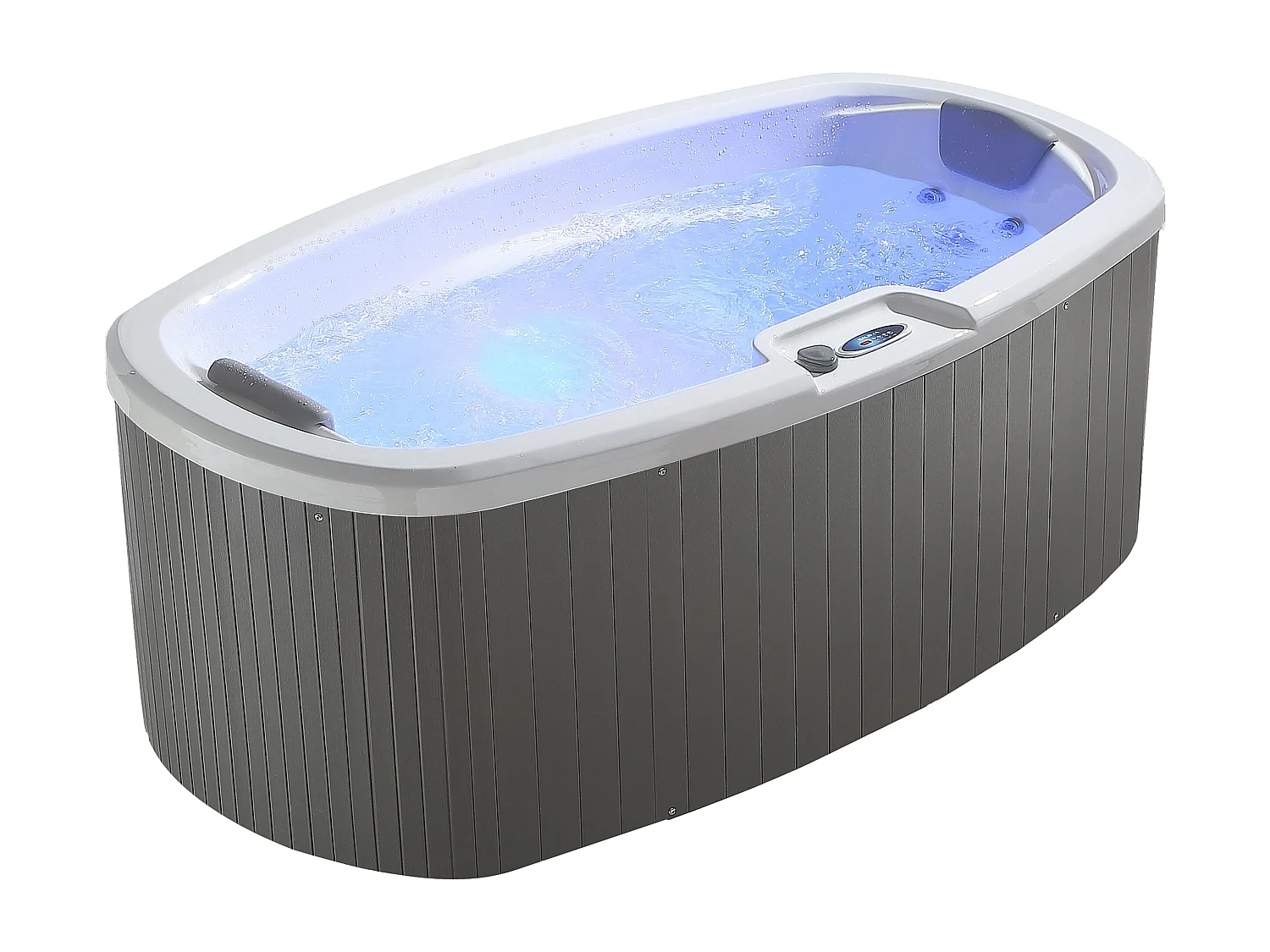 Bañera de hidromasaje para 2 personas SAMOA II blanco - 16 jets - Ancho 210 x Prof. 110 x Alt. 78 cm