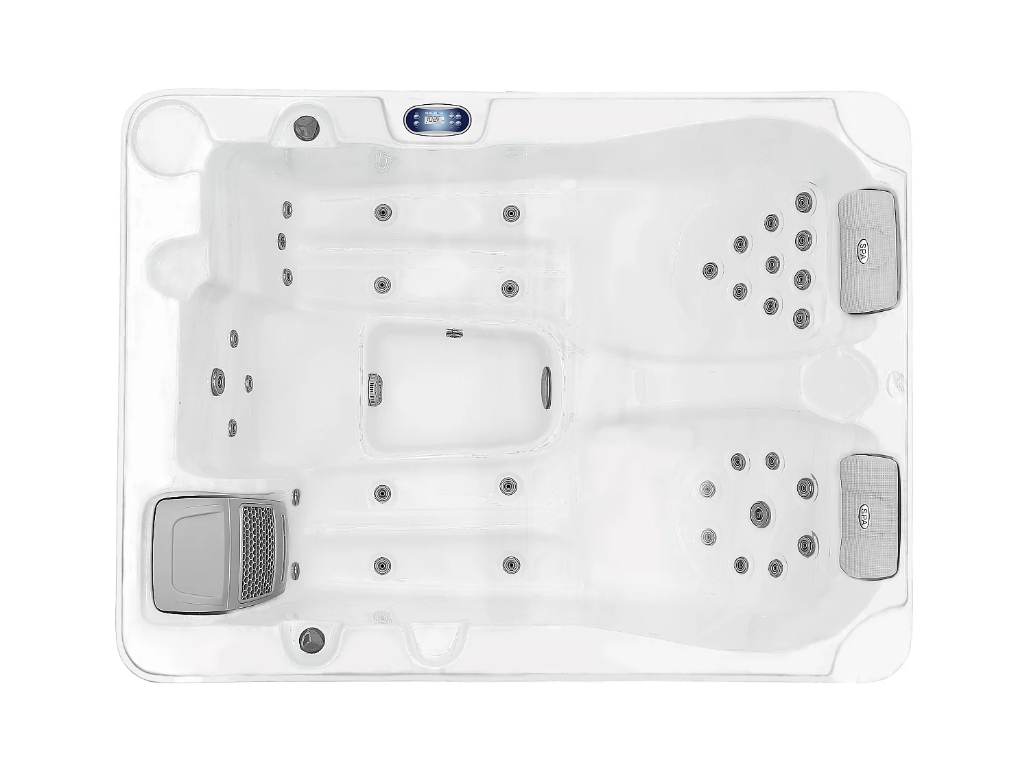 Spa 3 personen MAUPITI II - 35 Jets - Blauw - L200 x D163 x H80 cm - Balboa-systeem