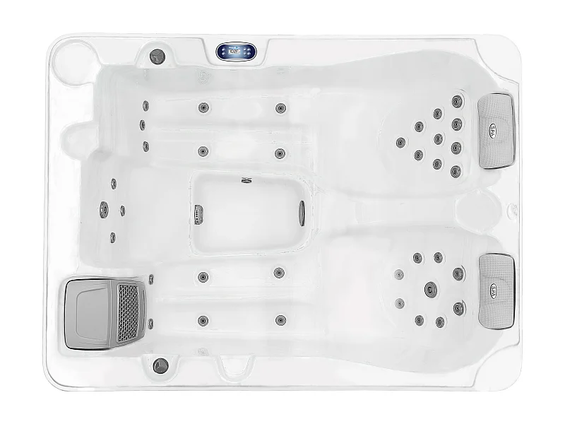 Spa 3 places blanc perlé - 35 jets - L210 x P158 x H73 cm - Système BALBOA - MAUPITI III