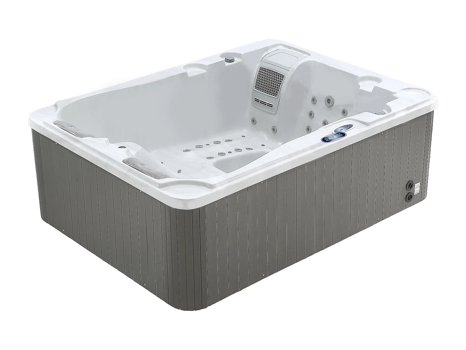 Spa 3 personen FIDJI V - 65 Jets - Parelwit - L200 x D160 x H80 cm - Balboa-systeem