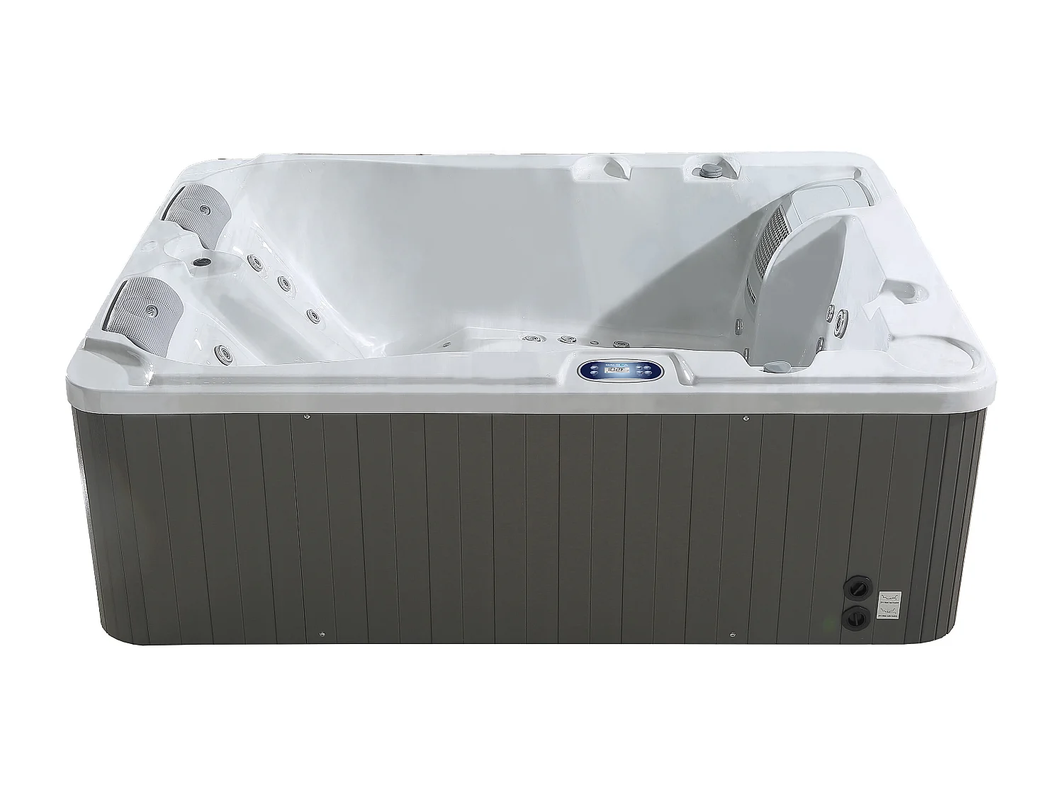 Spa de 3 lugares branco pérola 65 jatos C200 x L160 x A80 cm, sistema Balboa - FIDJI V