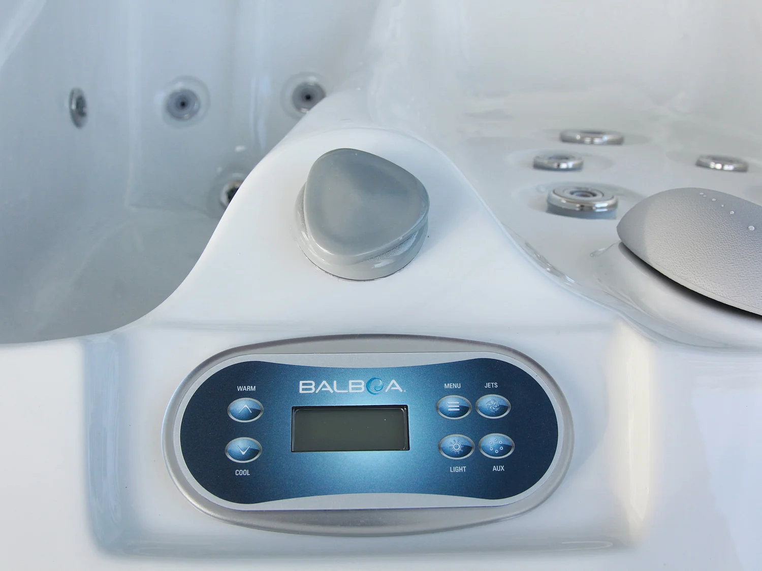 Whirlpool 2 Plätze - Perlweiß - 18 Düsen - 210 x 110 x 74 cm - System BALBOA - TAHITI III