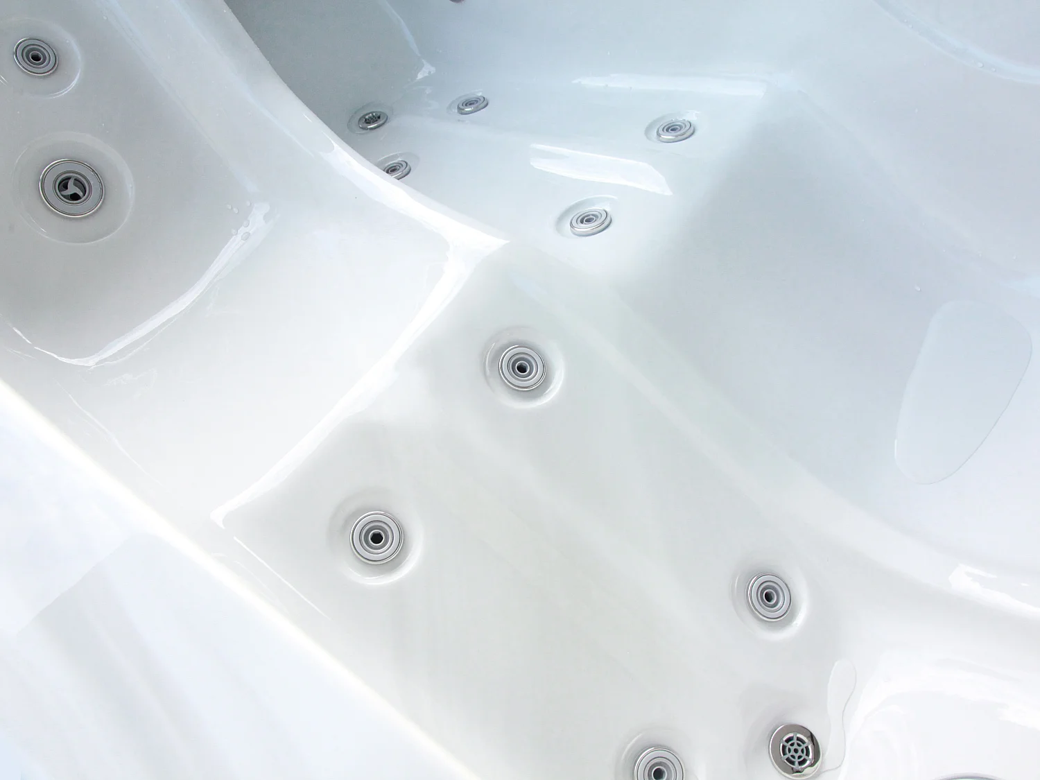 Whirlpool 2 Plätze - Perlweiß - 18 Düsen - 210 x 110 x 74 cm - System BALBOA - TAHITI III