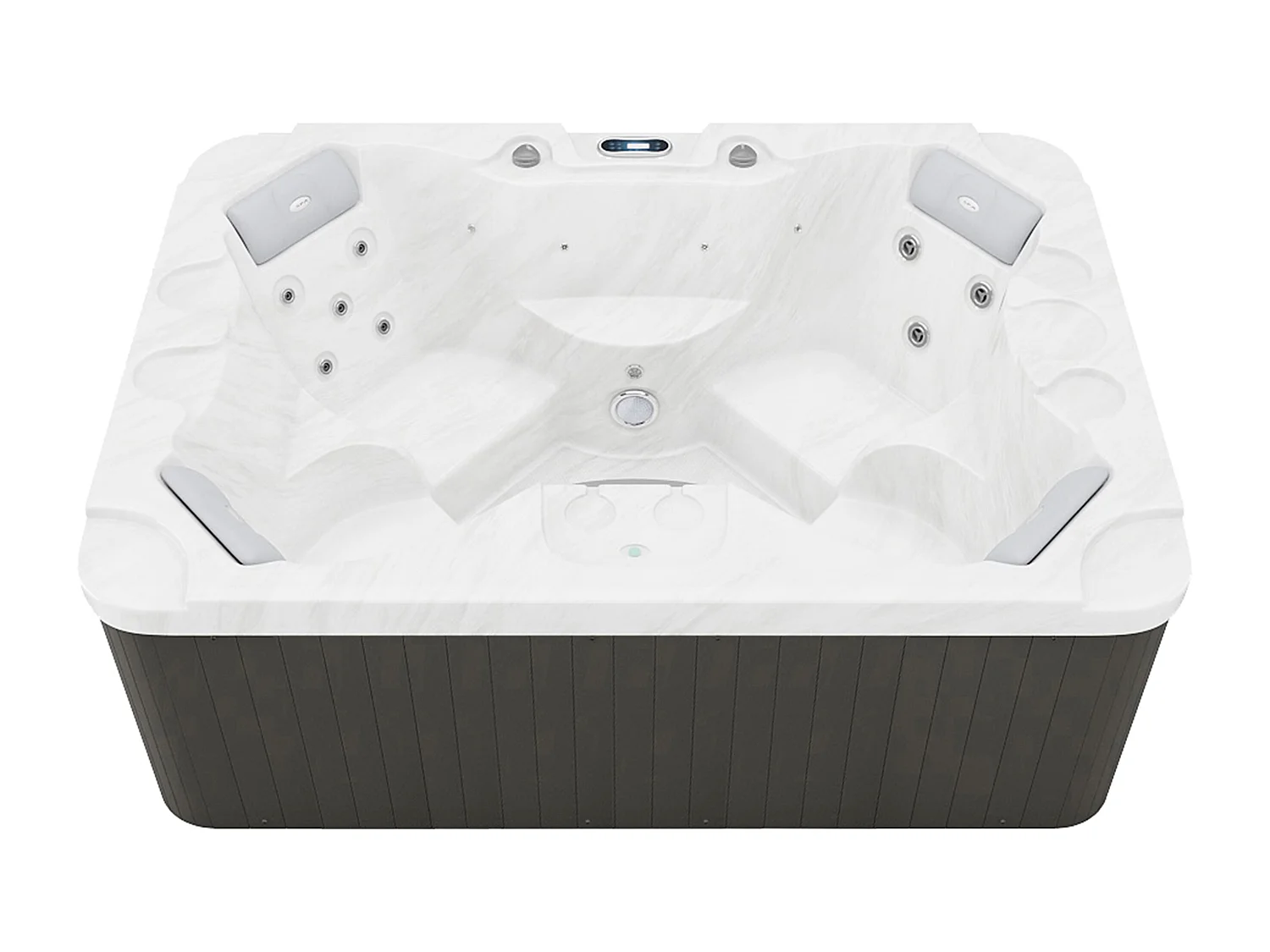 SPA 4 lugares branco pérola - 16 jatos - C210 x P152 x A76 cm - Sistema BALBOA - LULA IV
