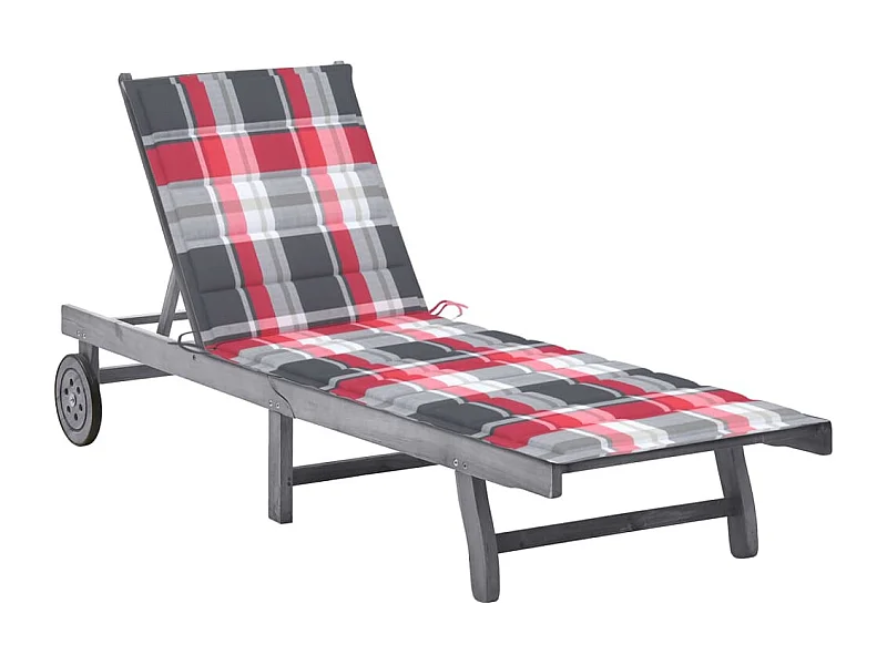 Transat chaise longue bain bois marron 200 x 59 x 30 cm 02_0012485