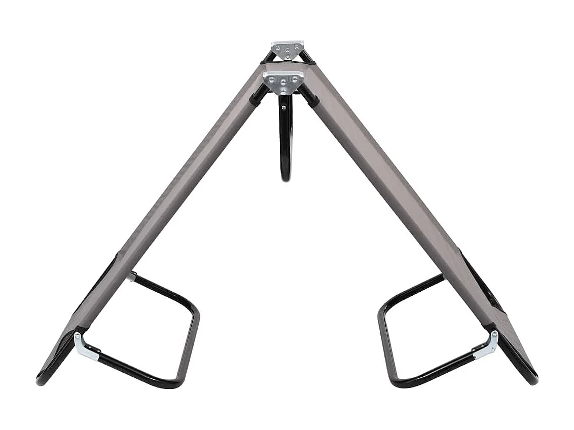 Lettino da campeggio pieghevole arredo da esterno 190 cm pieghevole grigio acciaio 02_0012876
