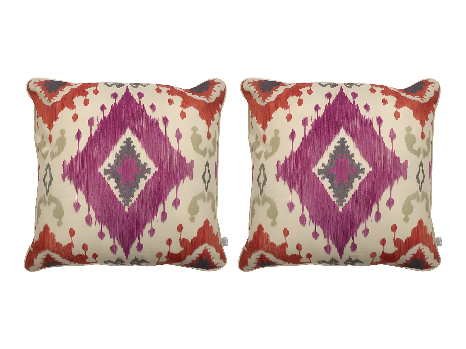 Lot de 2 housses de coussin Naf Naf PORTIA MAXI 50x50 cm fuchsia