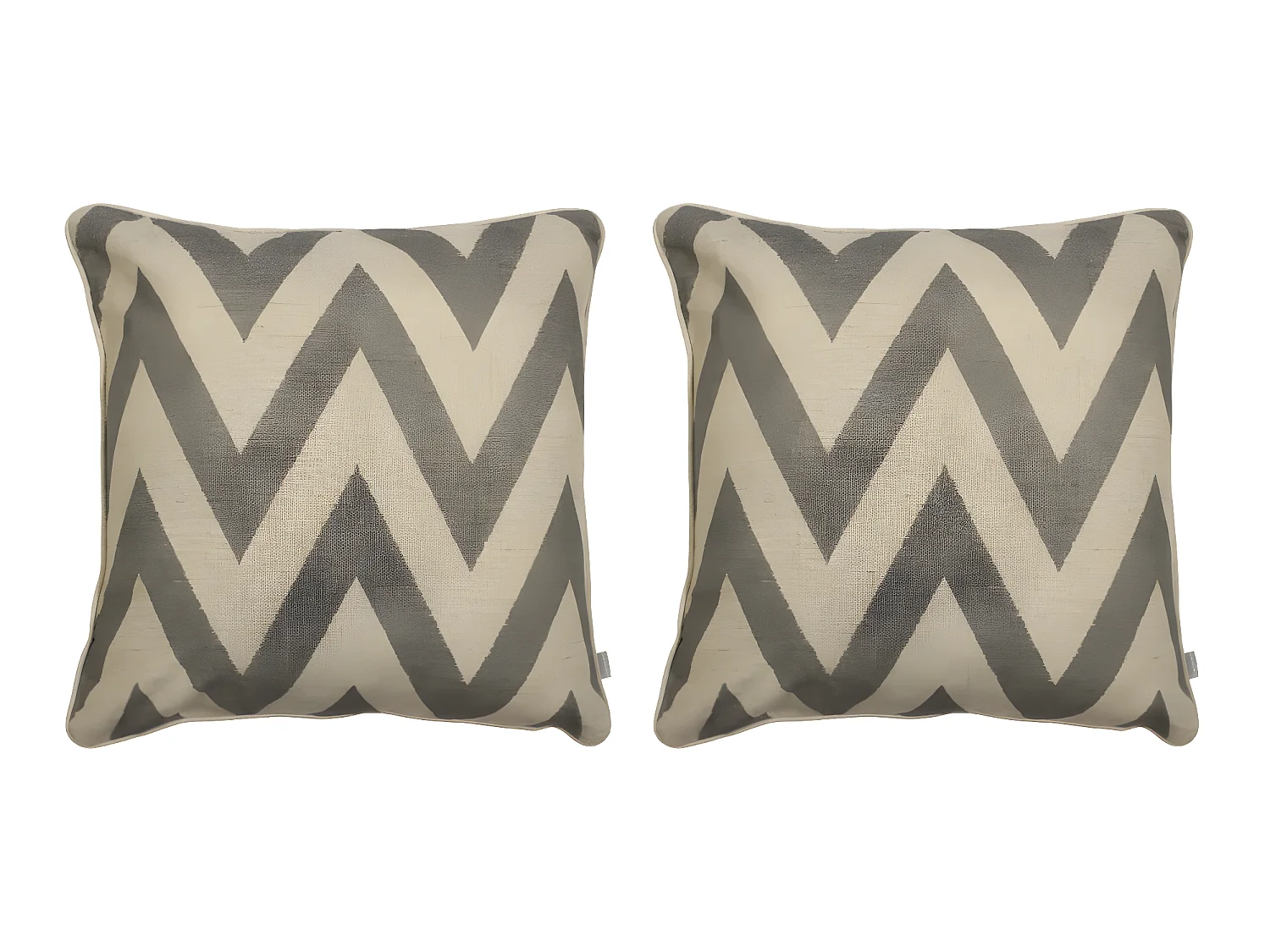 Lot de 2 housses de coussin Naf Naf MEENA 50x50 cm gris