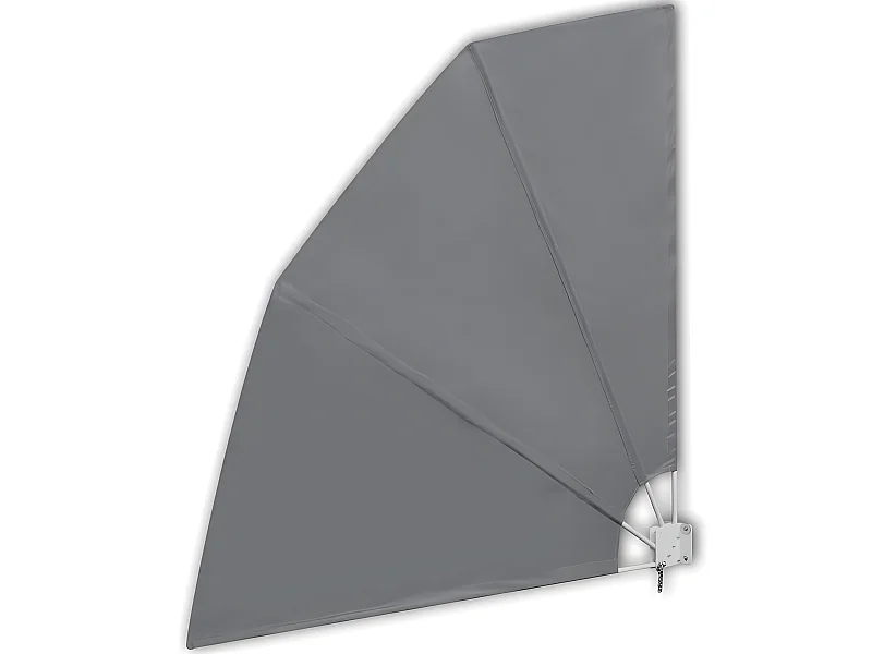 Toldo pantalla toldo retráctil lateral pantalla de privacidad para patio jardín terraza balcón pantalla de protección visual 210 x 210 cm gris 02_0007060