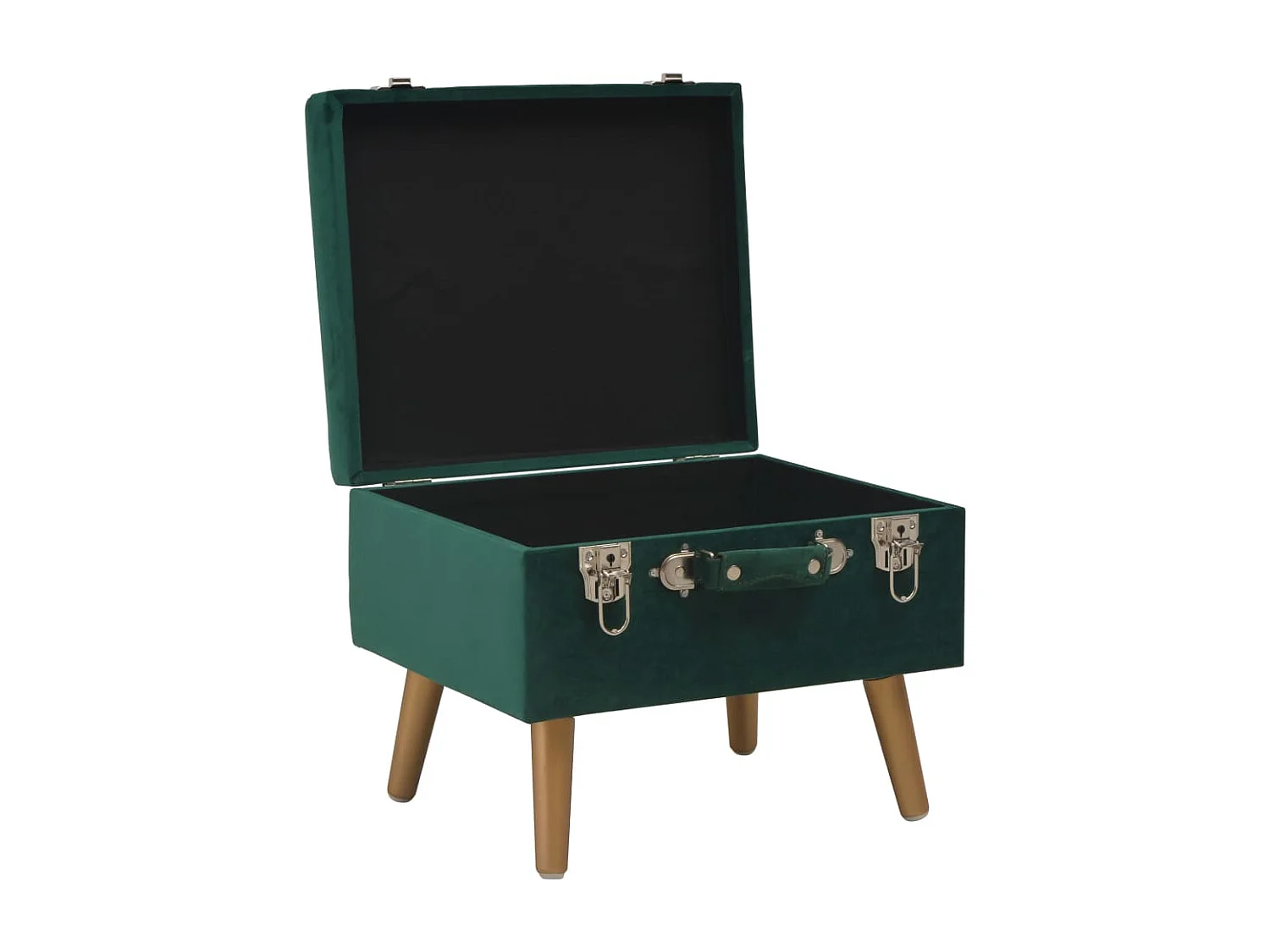 Banco taburete con almacenaje 40 cm terciopelo verde 02_0010968