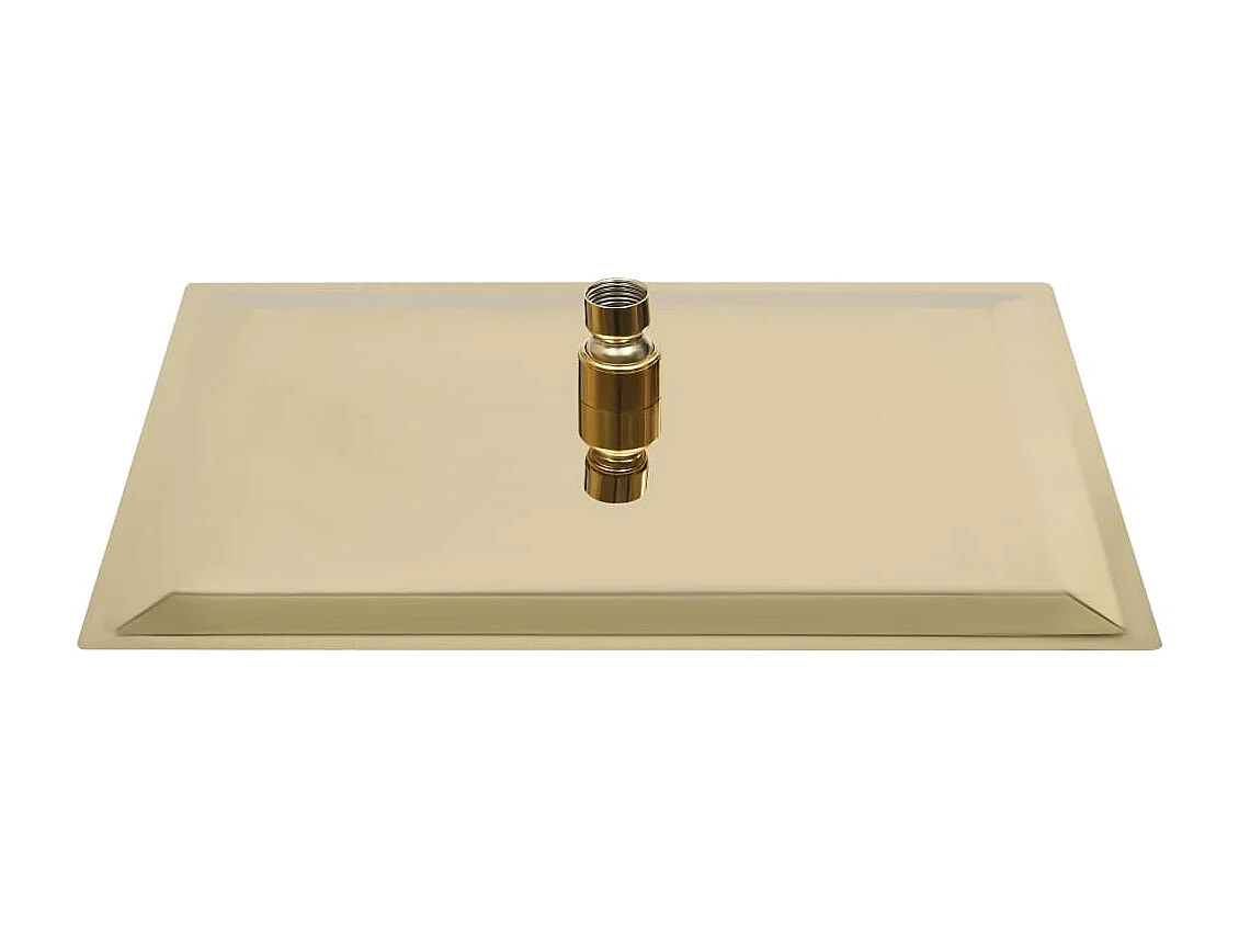 Soffione doccia a pioggia in acciaio inox quadrato 40 x 40 cm oro 02_0002093