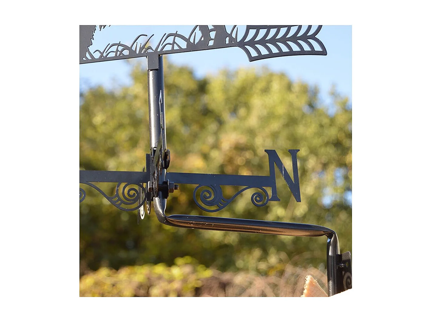 Girouette en acier noir silhouette Golden Retriever