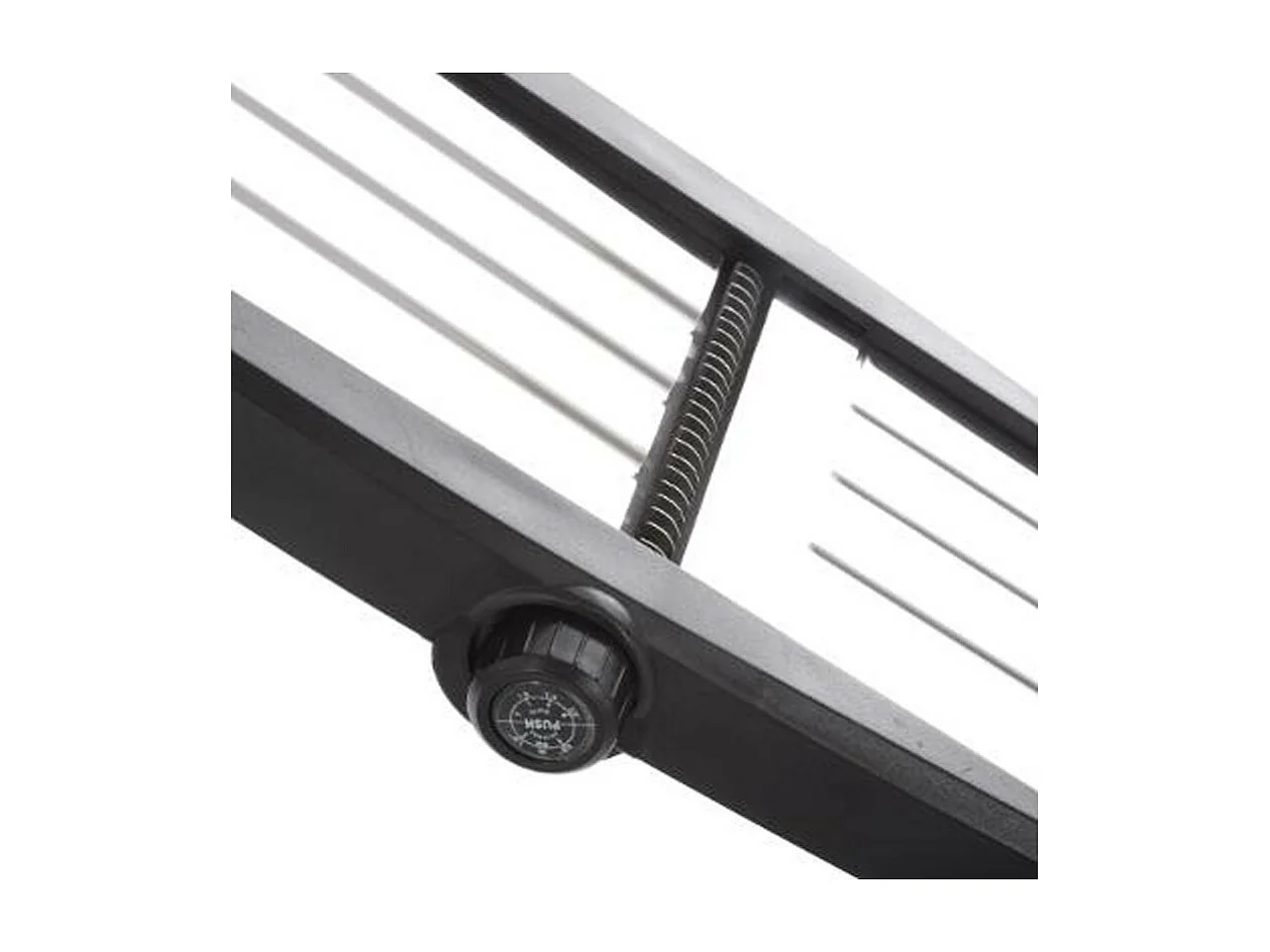 Mandoline Avec Poignée Ajustable "3 Lames" 24cm Noir