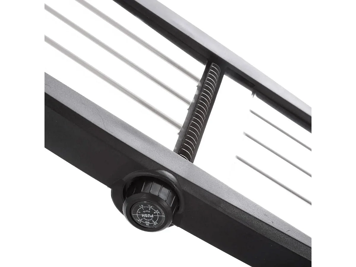 Mandoline Avec Poignée Ajustable "3 Lames" 24cm Noir