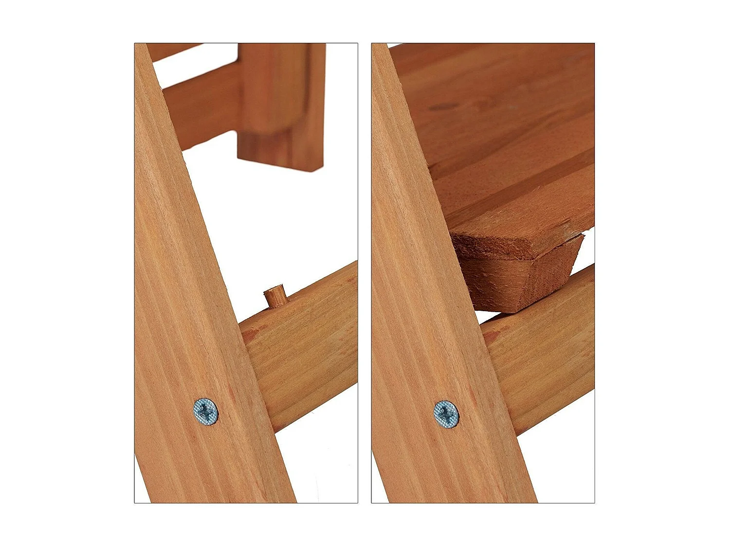 Escalier étagère meuble pour bois marron 41 x 40 x 107 cm 2013079/2