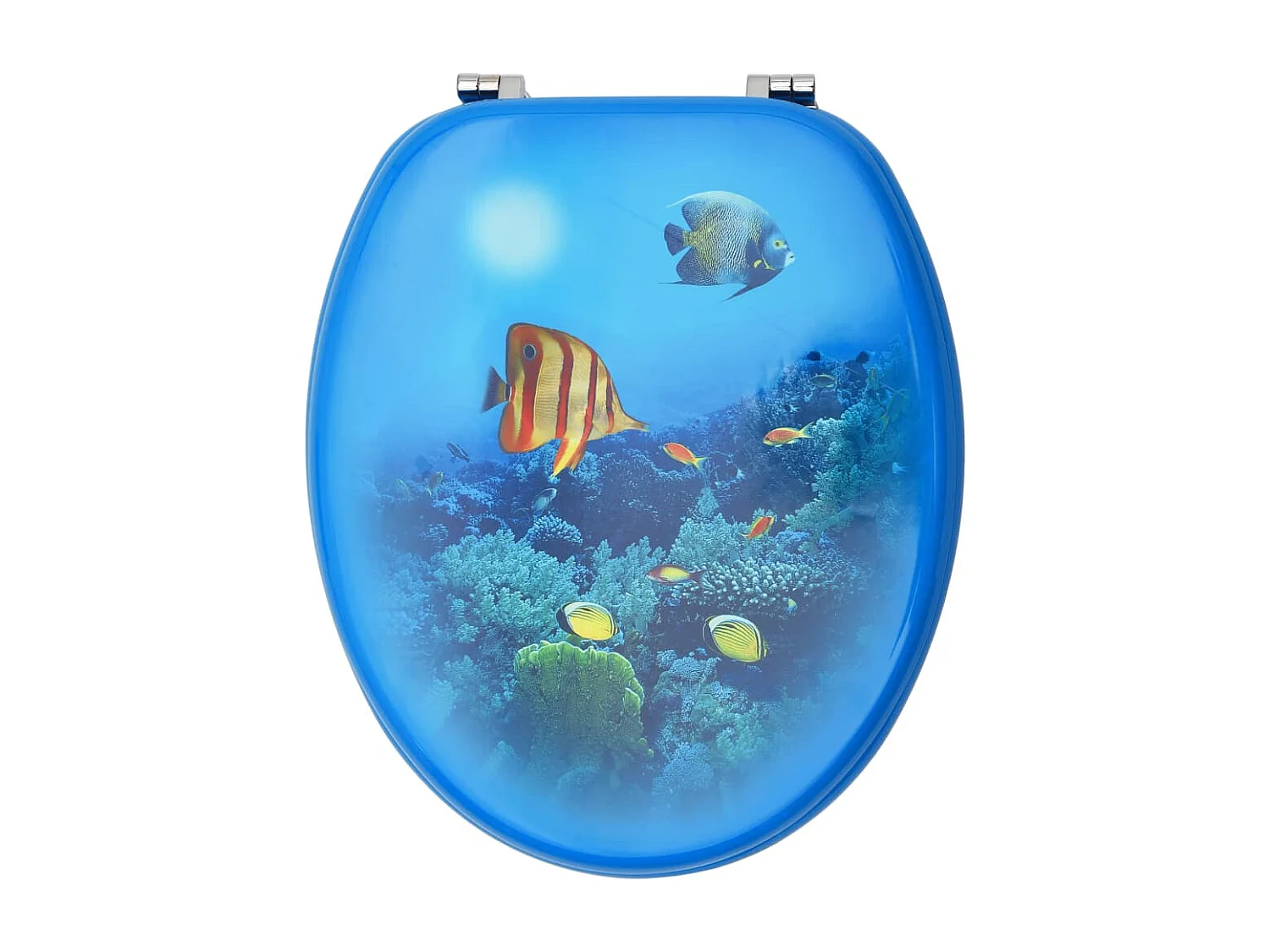 Conjunto de dois assentos com tampa de sanita com cobertura de fundo marinho em MDF 02_0002976