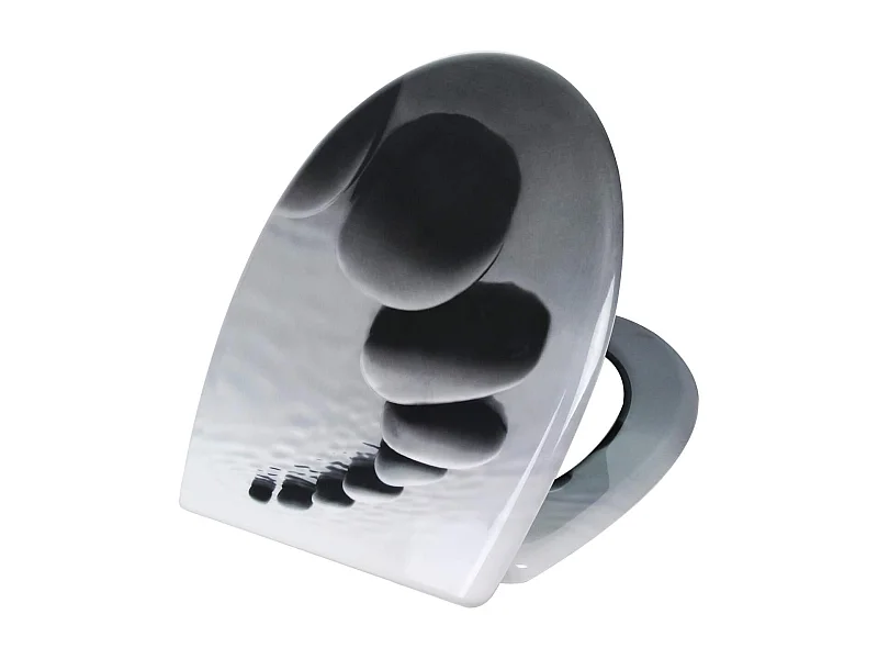 Tapa de inodoro A Duroplast negro piedras 19_0000737