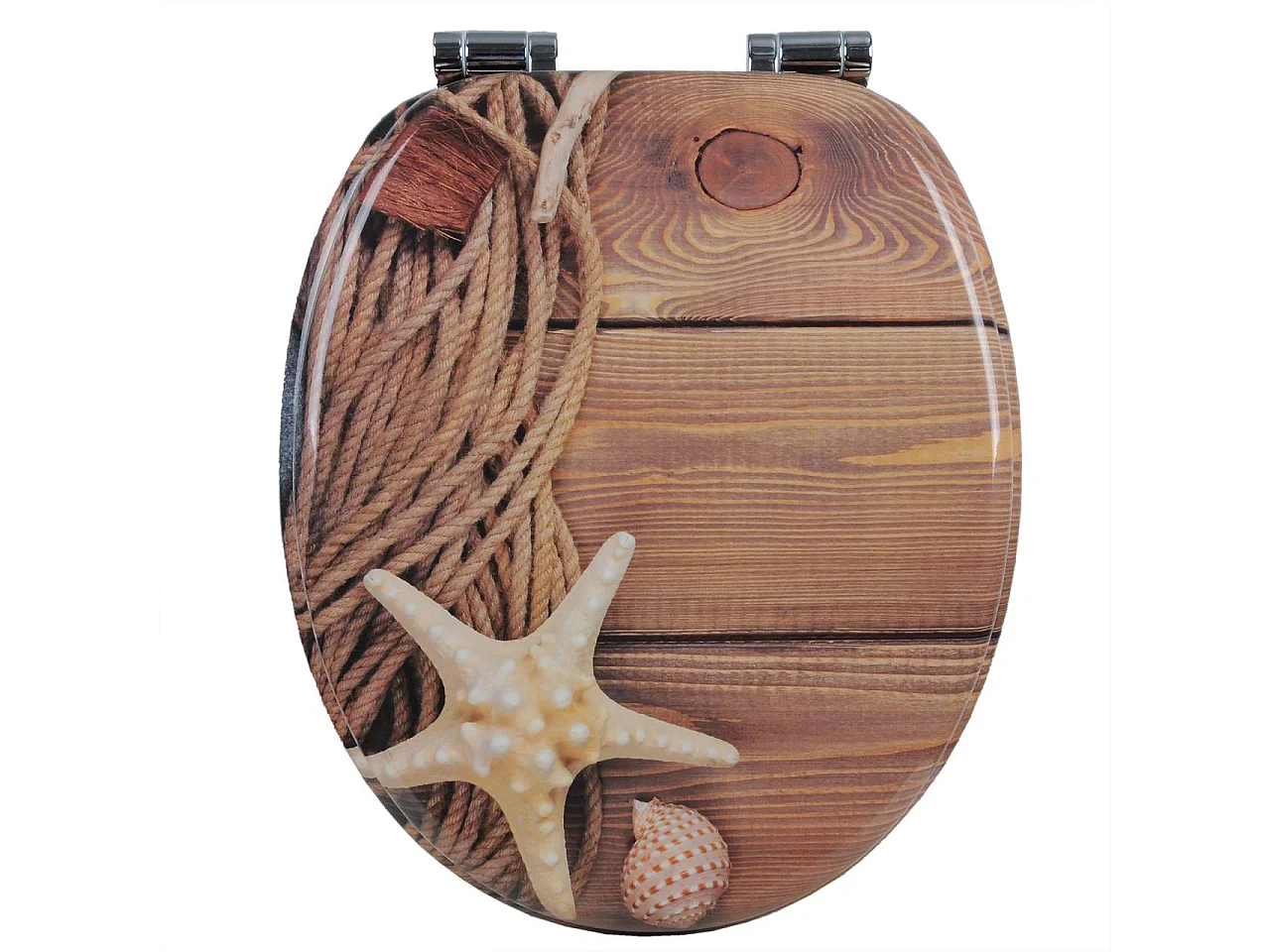 Asiento de inodoro MDF con mecanismo de descenso automático marítimo 19_0000692