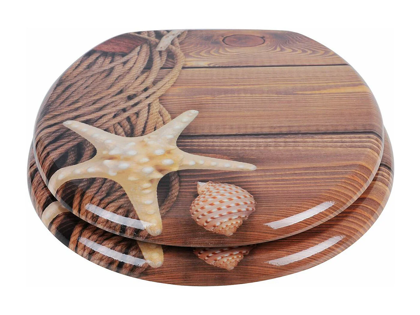 Asiento de inodoro MDF con mecanismo de descenso automático marítimo 19_0000692