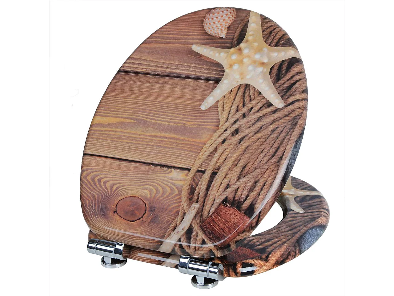 Sedile WC in MDF con meccanismo di abbassamento automatico marittimo 19_0000692