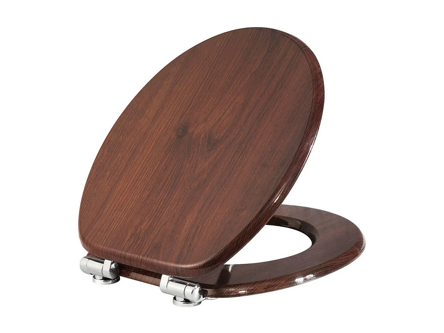 Sedile WC con meccanismo di chiusura ammortizzata in MDF faggio scuro 19_0000644