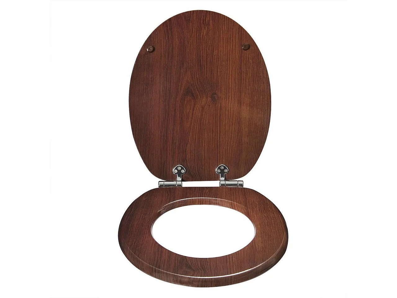 Sedile WC con meccanismo di chiusura ammortizzata in MDF faggio scuro 19_0000644