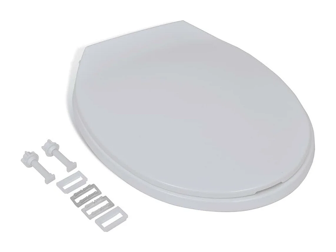 Descripción asiento de inodoro con cierre suave ovalado blanco 02_0002889