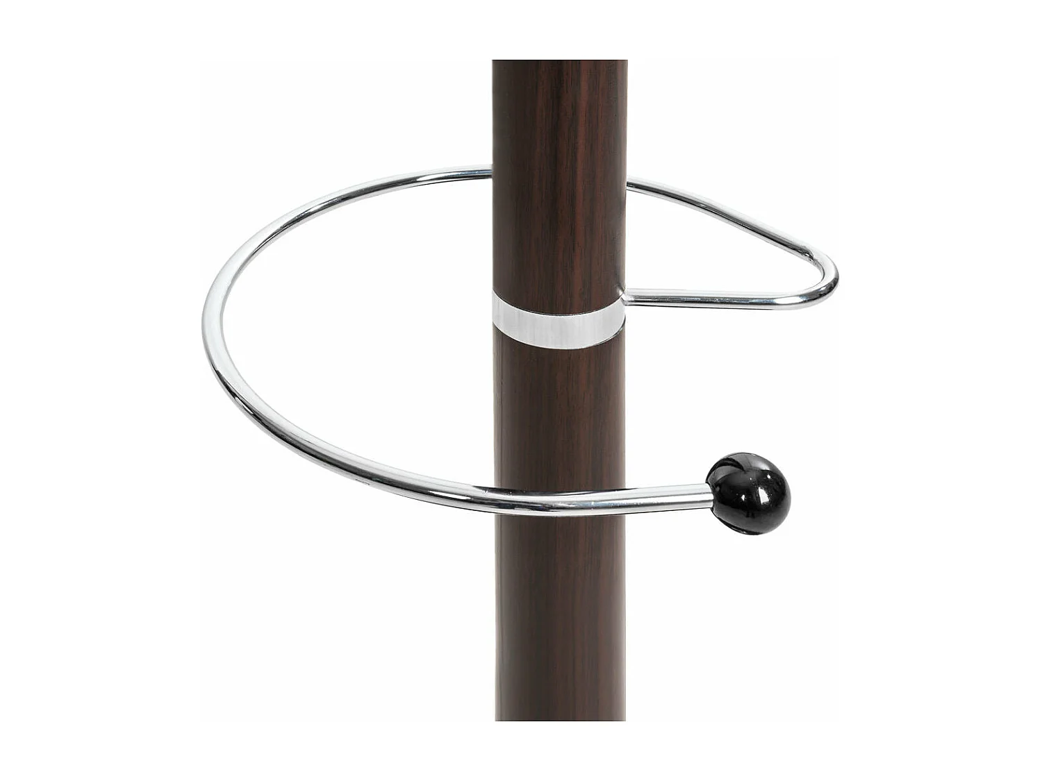 Porte manteau bois avec porte parapluie vestiaire chapeau veste vêtement noir/marron 2008244