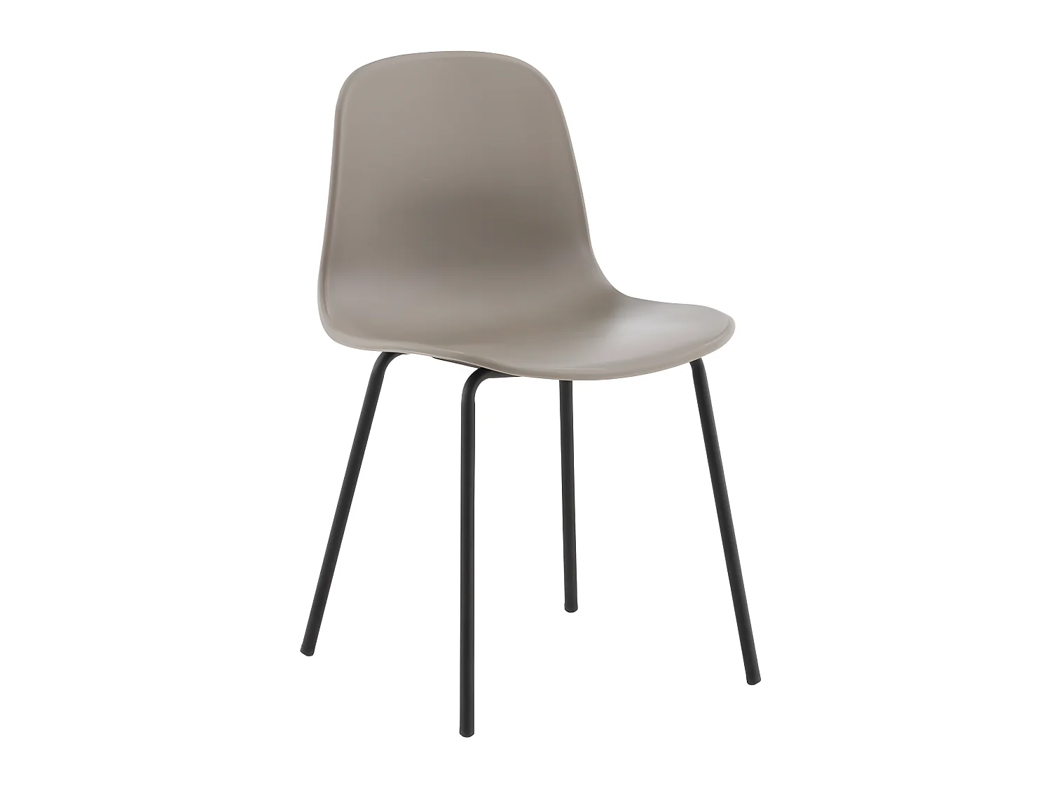 Artic eetkamerstoel kuipstoel khaki, zwart.