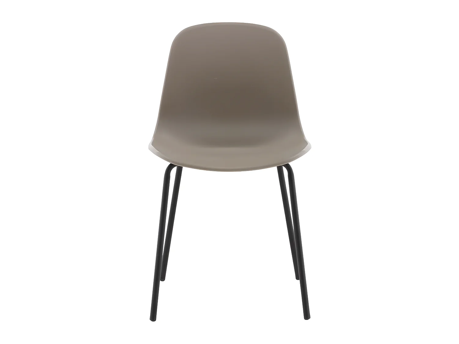 Artic eetkamerstoel kuipstoel khaki, zwart.