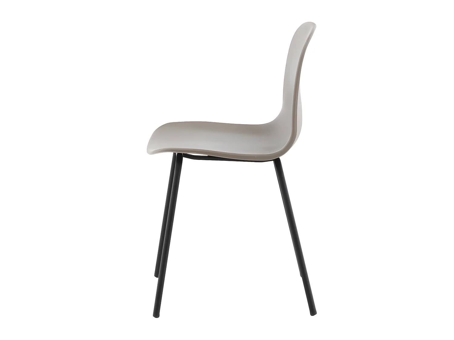 Artic eetkamerstoel kuipstoel khaki, zwart.