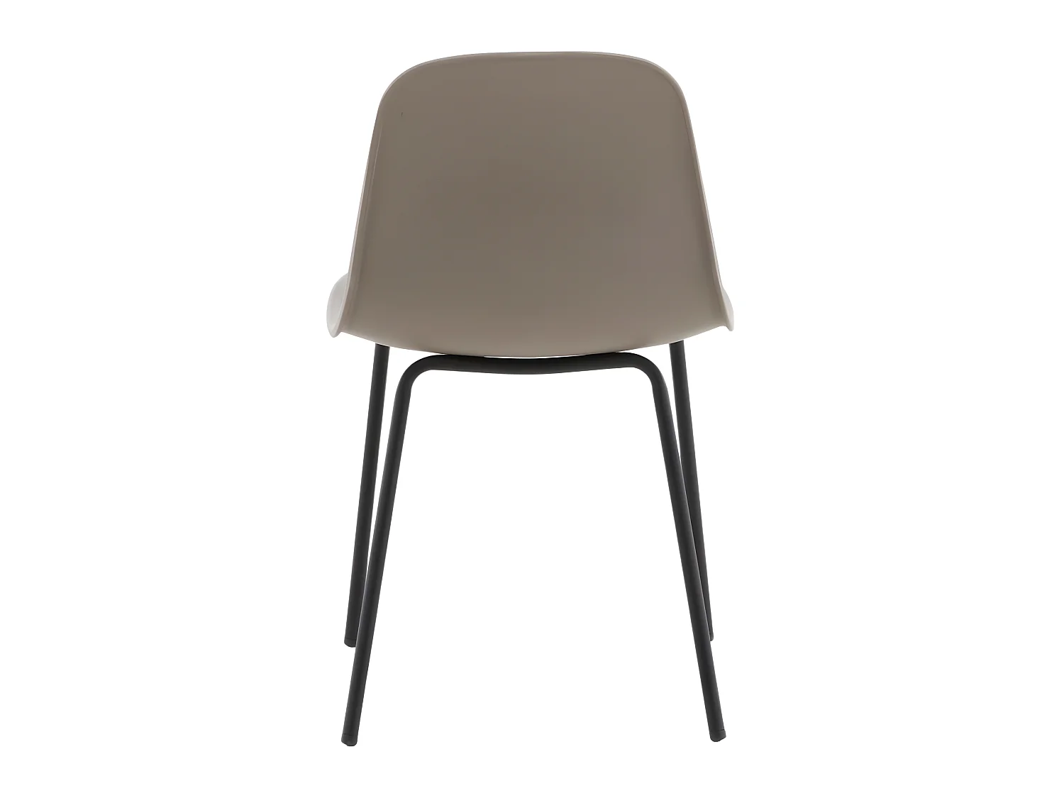 Artic eetkamerstoel kuipstoel khaki, zwart.