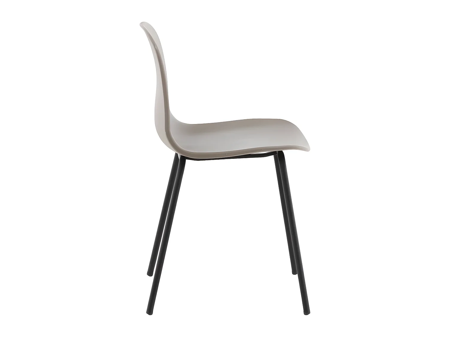 Artic eetkamerstoel kuipstoel khaki, zwart.