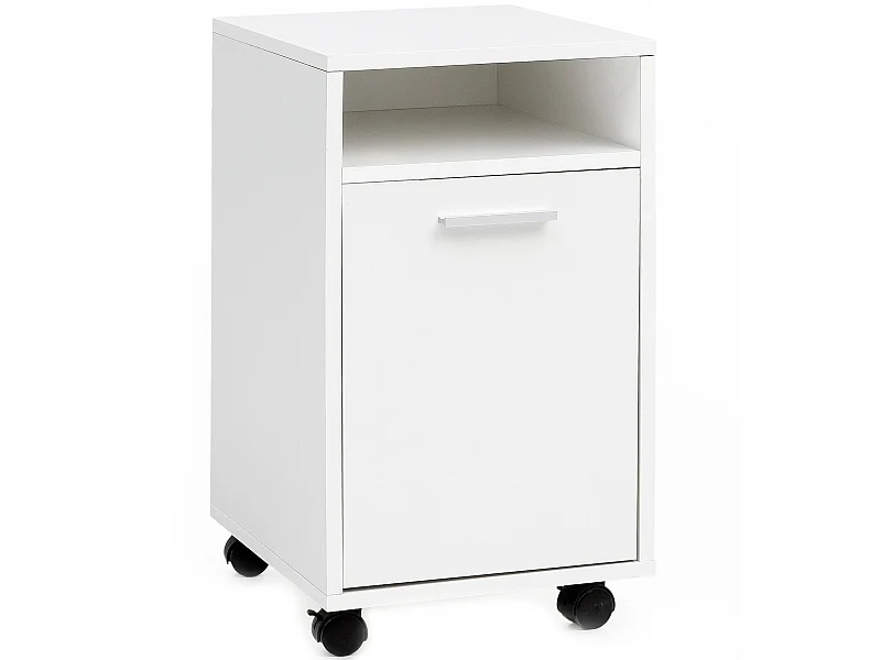 Caisson de Bureau 33x60x38 cm Placard de Rangement Mobile avec Roulettes