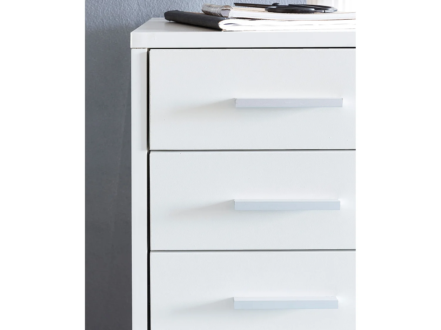 Contenitore roll container in legno LARA contenitore per scrivania 33x63x38cm