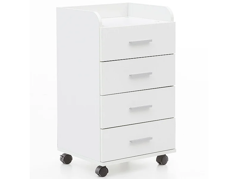 Cassettiera Ufficio Moderna con Ruote 40x70,5x33cm Archivio con Cassetti