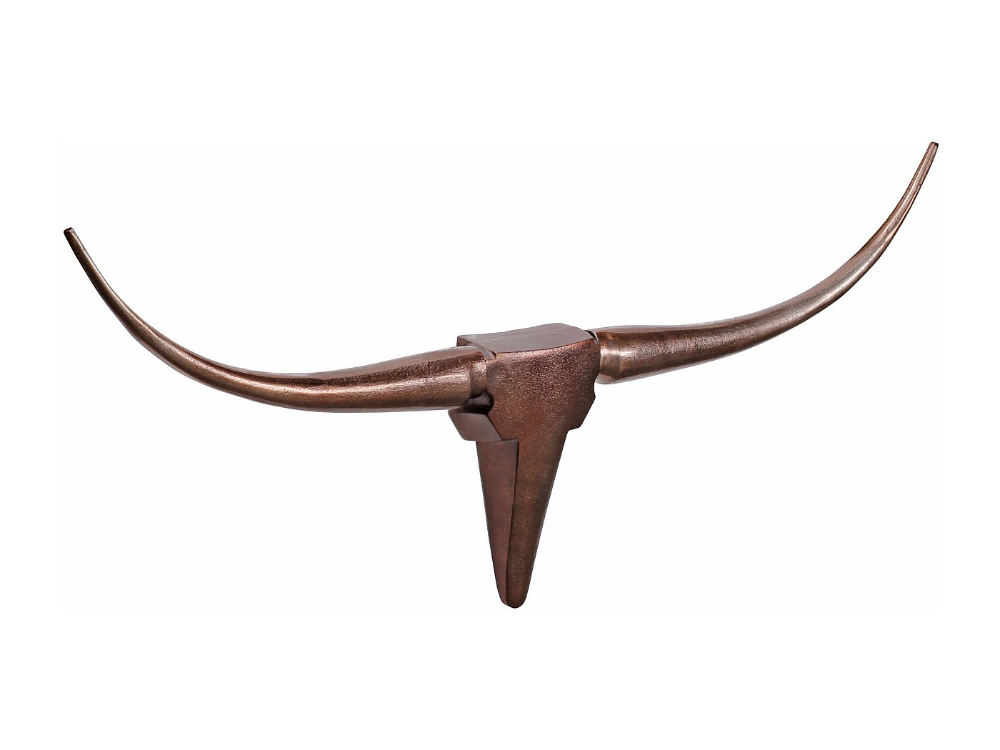 Decorazione 75 Centimetri Parete Design Deko Ramificazione Bull S Corna Alluminio Nuovo Bronzo