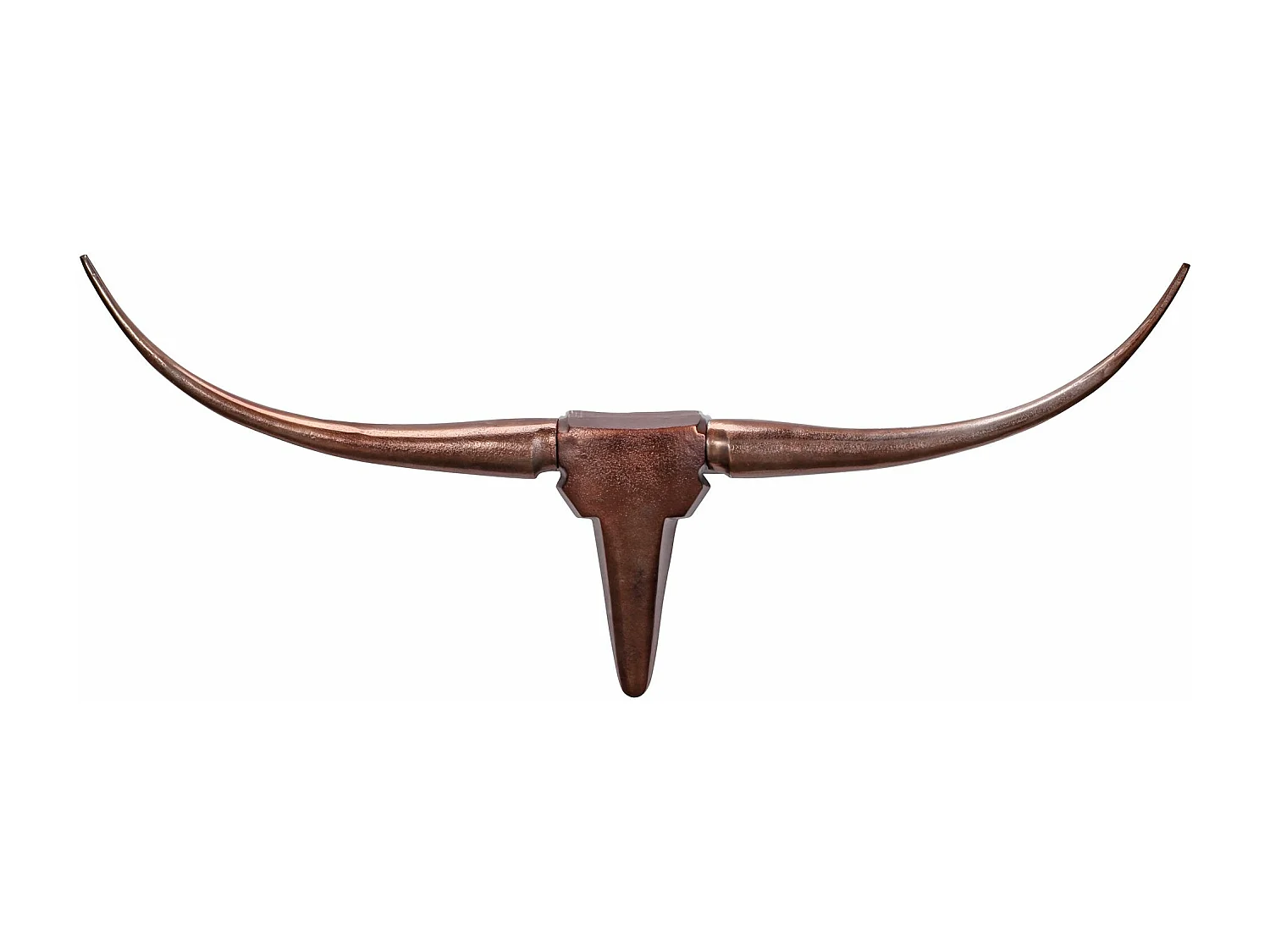 Deko Antler Bull M Aluminium design cornes 100cm décoration murale Bronze