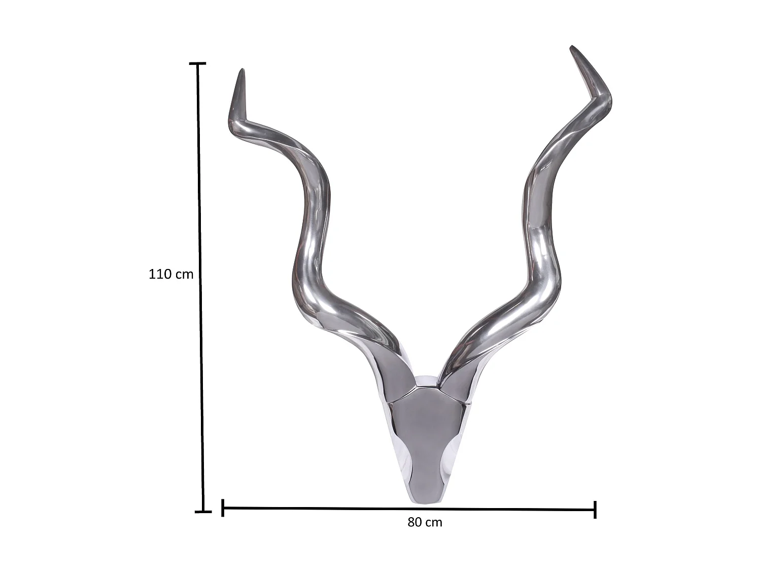 cerf andouiller décoration murale DEER aluminium aluminium antlers andouiller