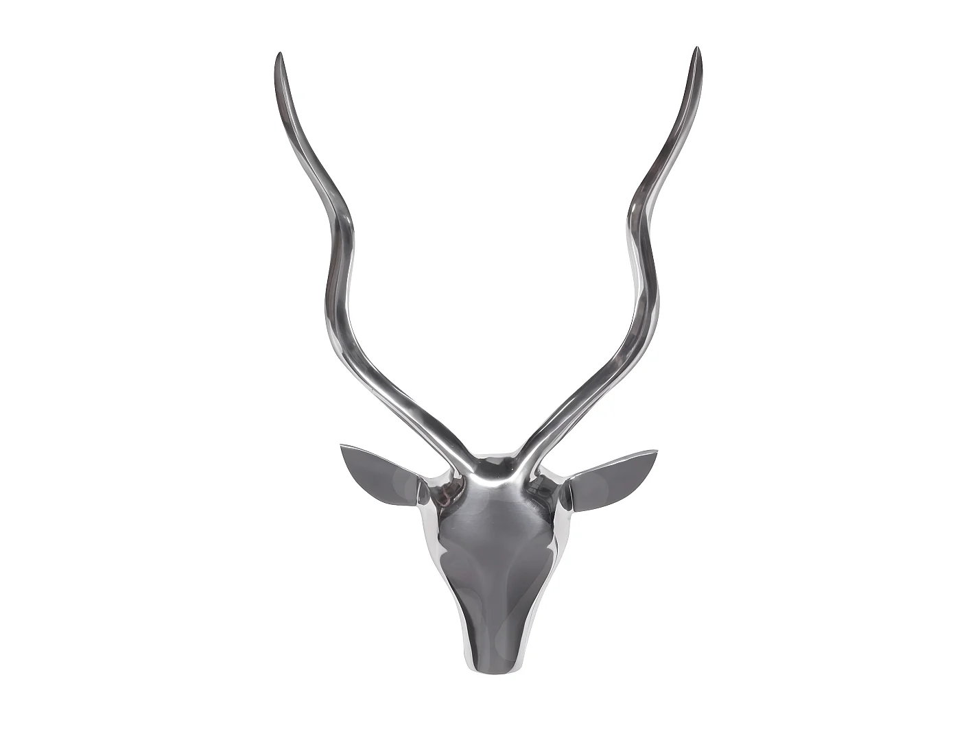 cerf décoratif bois S Deisgn cornes en aluminium 33cm décoration murale Nouvelles